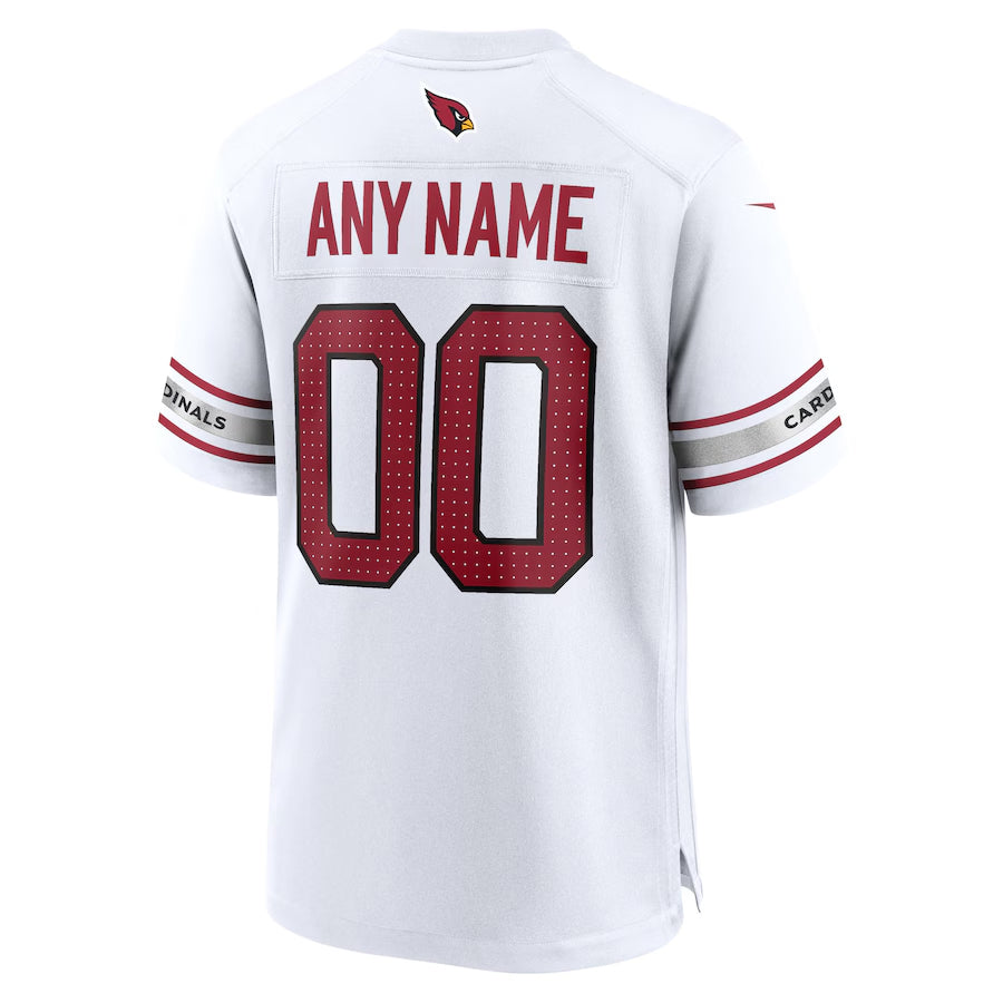 Punc Custom A.Cardinals White Game Road Home Stitched Jerseys