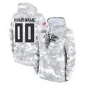 Punc Custom A.Falcons Arctic Camo Salute to Service Limited Hoodie Any Name & Numbers Stitched Jerseys