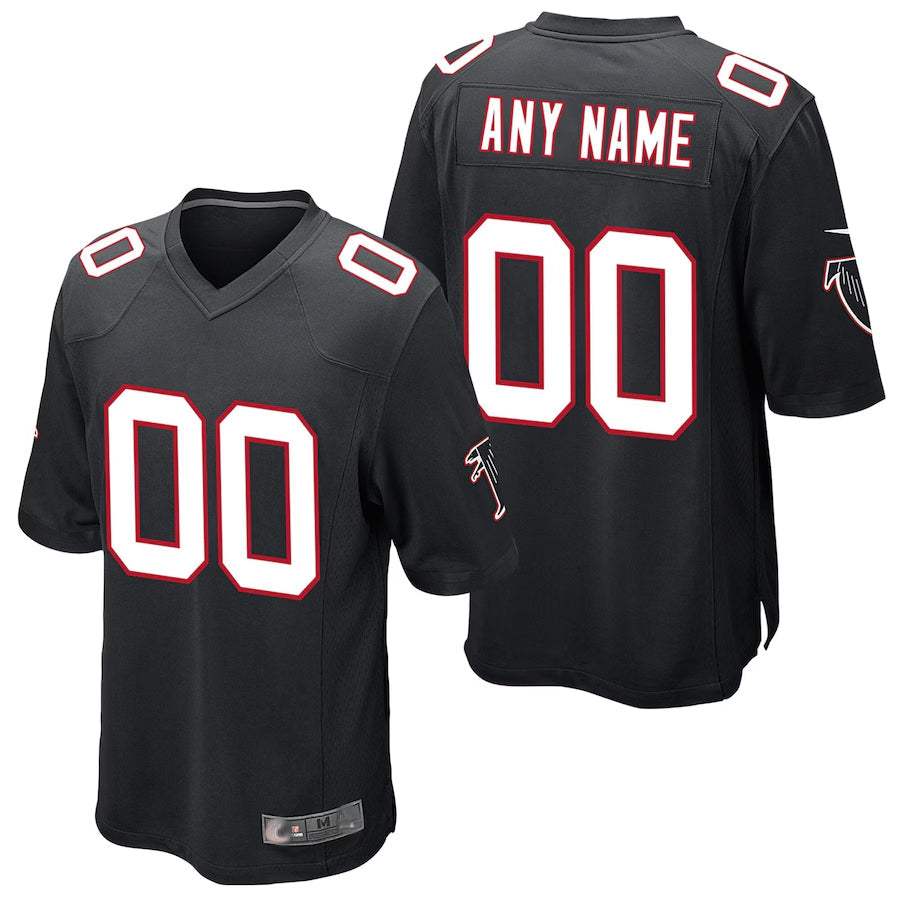 Punc Custom A.Falcons Black Alternate Game Stitched Jerseys