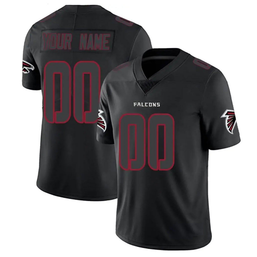 Punc Custom A.Falcons Black Limited Elite Home Game Any Name & Numbers Stitched Jerseys