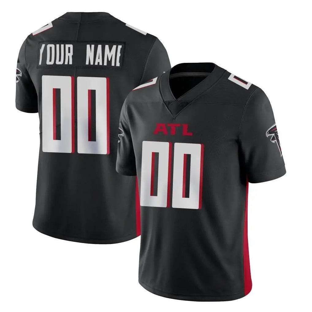 Punc Custom A.Falcons Black Limited Home Game Any Name & Numbers Stitched Jerseys