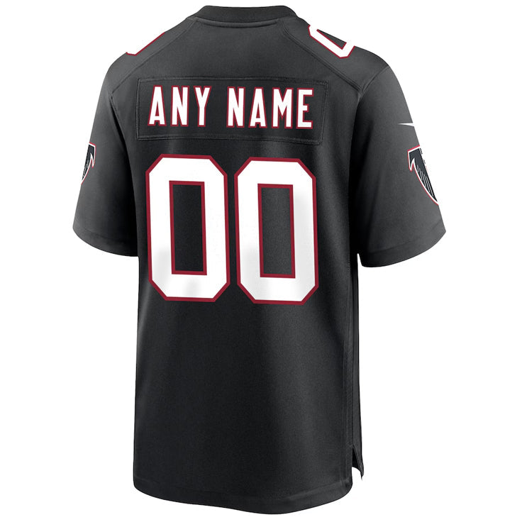 Punc Custom A.Falcons Black Throwback Game Stitched Jerseys