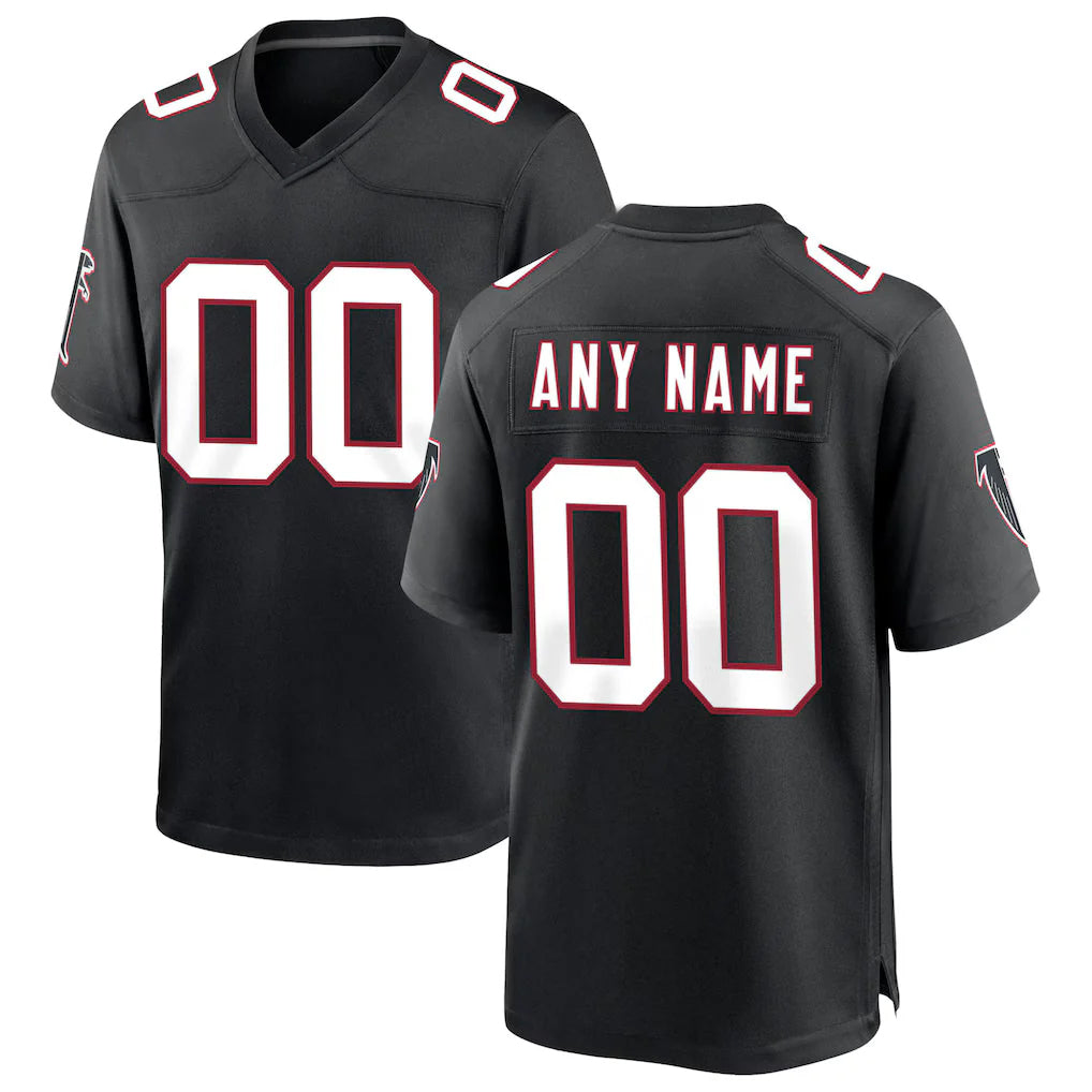 Punc Custom A.Falcons Black Throwback Limited Home Game Any Name & Numbers Stitched Jerseys