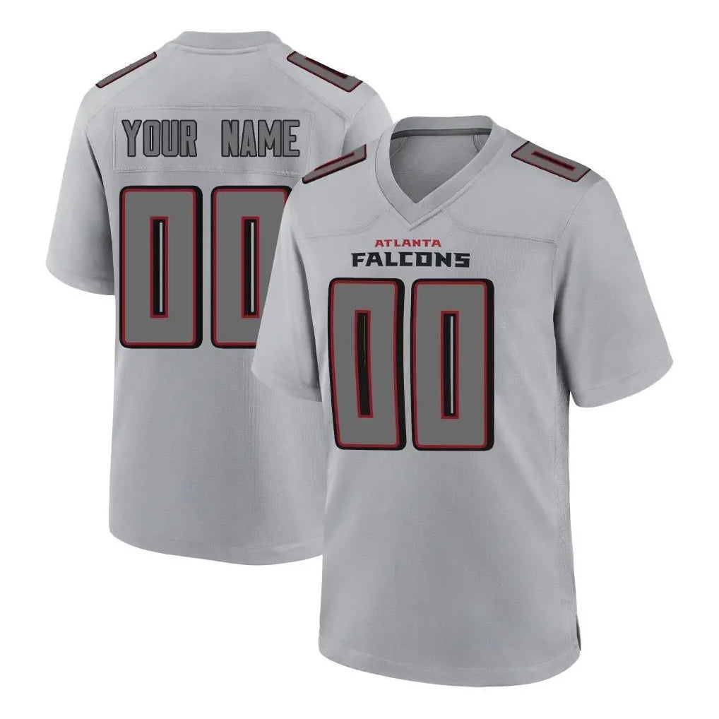 Punc Custom A.Falcons Gray Fashion Home Game Any Name & Numbers Stitched Jerseys