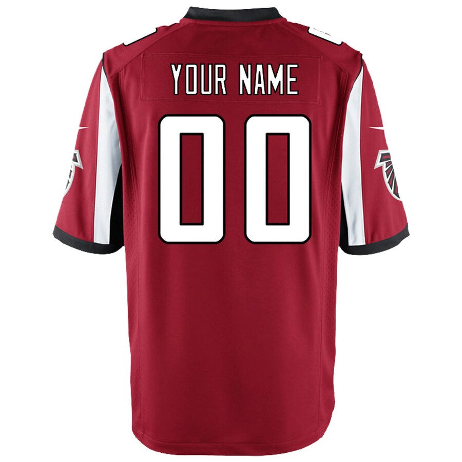 Punc Custom A.Falcons Red Game Stitched Jerseys