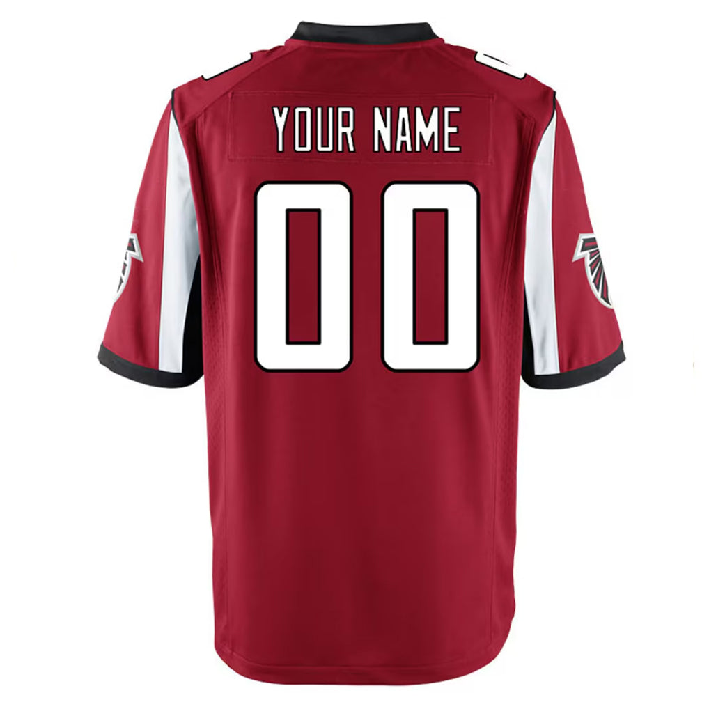 Punc Custom A.Falcons Red Home Game Any Name & Numbers Stitched Jerseys
