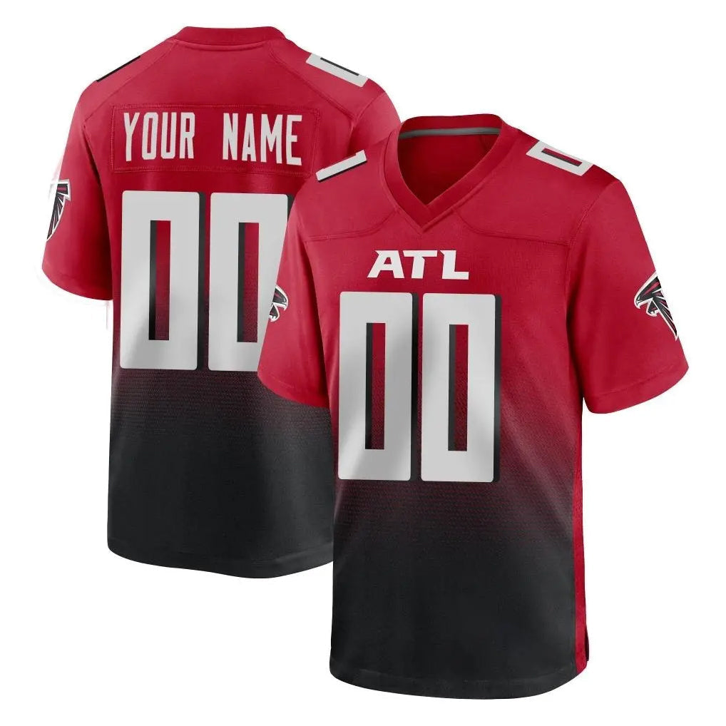 Punc Custom A.Falcons Red Limited Home Game Any Name & Numbers Stitched Jerseys