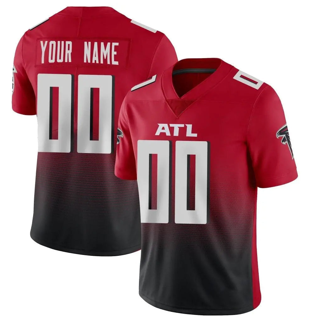 Punc Custom A.Falcons Red Vapor Untouchable Limited Home Game Any Name & Numbers Stitched Jerseys