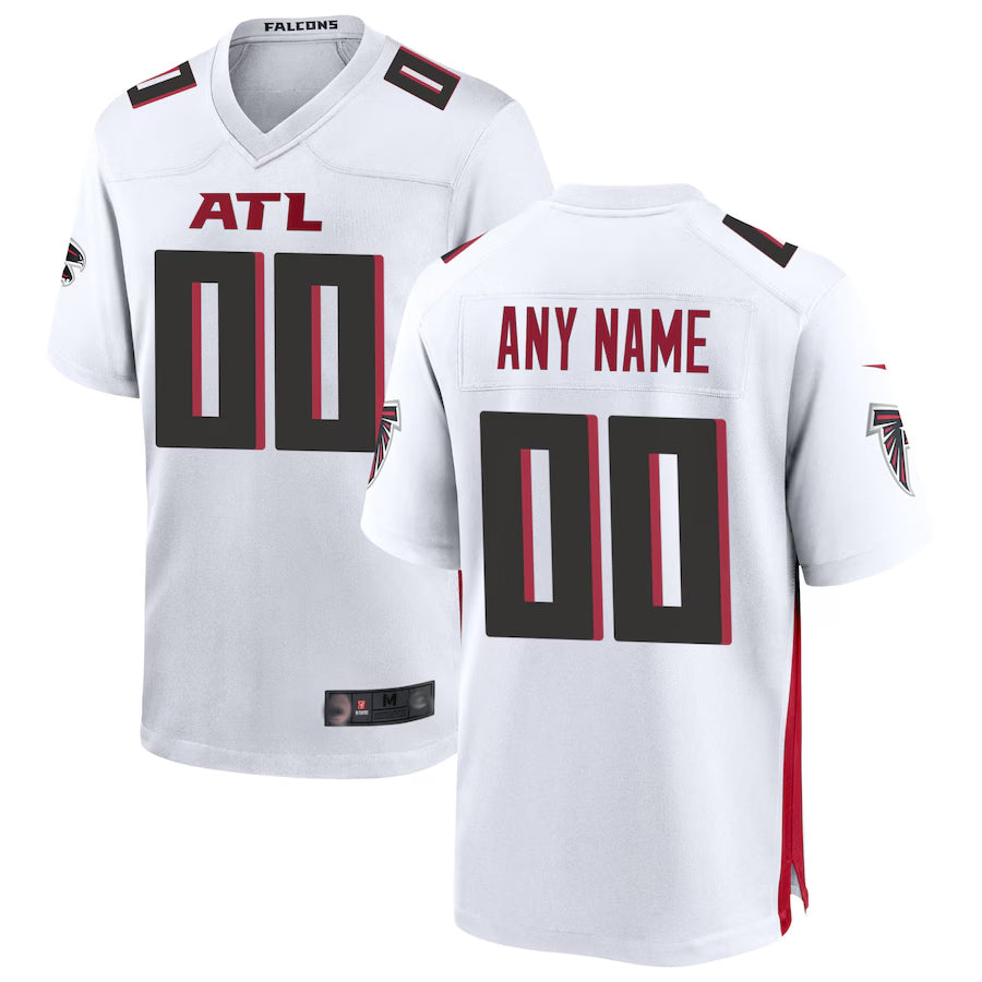 Punc Custom A.Falcons White Home Game Stitched Jerseys