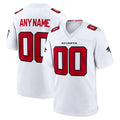 Punc Custom A.Falcons White Replica Home Game Any Name & Numbers Stitched Jerseys