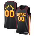 Punc Custom A.Hawks Black 2022-23 Swingman Jerseys - Statement Edition