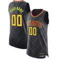 Punc Custom A.Hawks Black Authentic Jerseys - Icon Edition