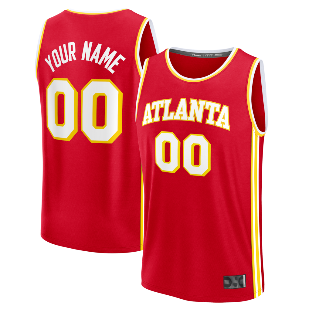 Punc Custom A.Hawks Red Fast Break Jerseys - Icon Edition