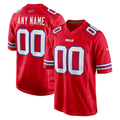 Punc Custom B.Bills Red Alternate Game Stitched Jerseys