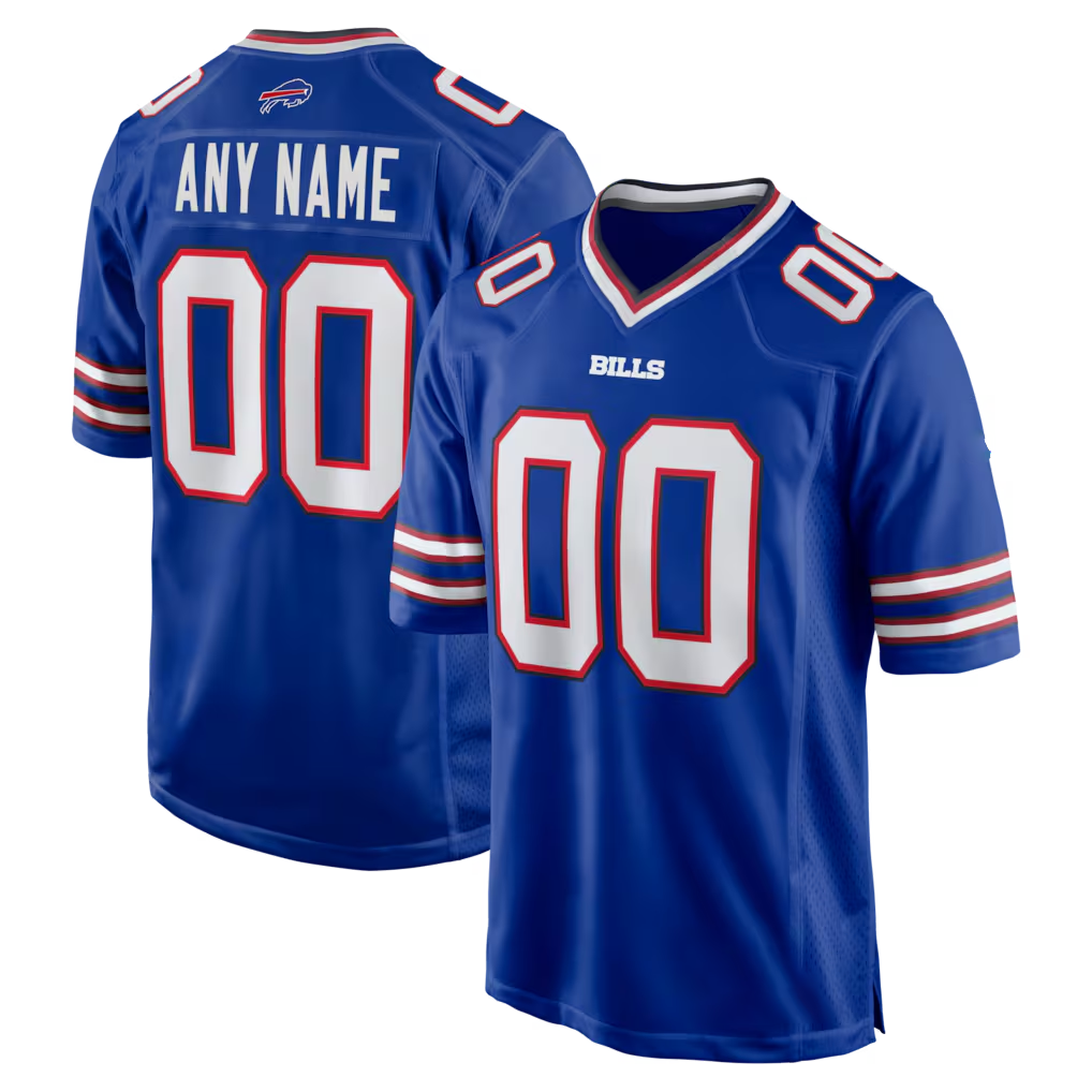 Punc Custom B.Bills Royal Royal Game Stitched Jerseys