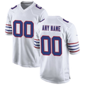 Punc Custom B.Bills White Alternate Game Stitched Jerseys