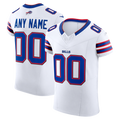 Punc Custom B.Bills White Vapor F.U.S.E. Elite Stitched Jerseys