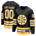 Punc Custom B.Bruins Black Home Breakaway Stitched Jerseys