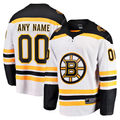 Punc Custom B.Bruins White Away Breakaway Stitched Jerseys