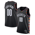 Punc Custom B.Nets Black 202526 City Edition Swingman Jerseys