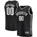Punc Custom B.Nets Black Fast Break Replica Jerseys - Icon Edition