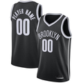 Punc Custom B.Nets Black Swingman Custom Jerseys - Icon Edition