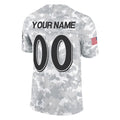 Punc Custom B.Ravens Arctic Camo Salute to Service Limited Any Name & Numbers Stitched Jerseys
