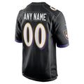 Punc Custom B.Ravens Black Alternate Home Game Any Name & Numbers Stitched Jerseys