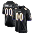 Punc Custom B.Ravens Black Home Game Stitched Jerseys