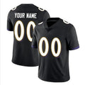 Punc Custom B.Ravens Black Replica Limited Game Stitched Jerseys