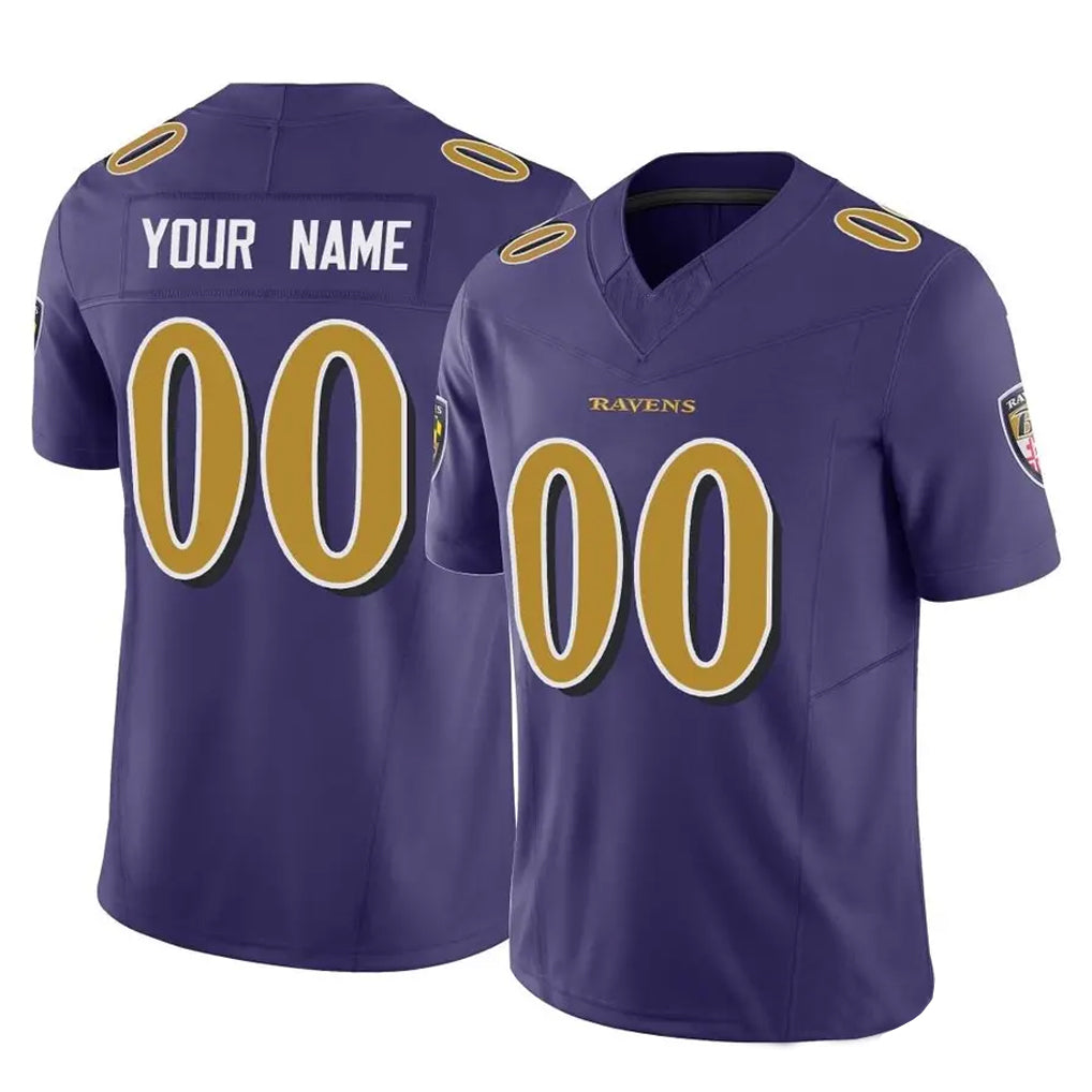 Punc Custom B.Ravens Purple Vapor F.U.S.E. Limited Game Any Name & Numbers Stitched Jerseys