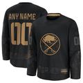 Punc Custom B.Sabres Black 2024 Military Appreciation Practice Stitched Jerseys
