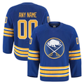Punc Custom B.Sabres Royal Home Authentic Pro Stitched Jerseys