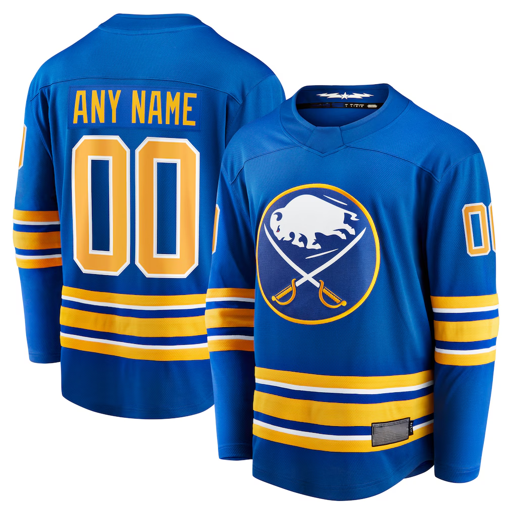 Punc Custom B.Sabres Royal Home Breakaway Stitched Jerseys