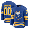 Punc Custom B.Sabres Royal Home Premium Stitched Jerseys