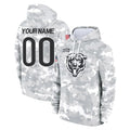 Punc Custom C.Bears Arctic Camo Salute to Service Pullover Hoodies Limited Any Name & Numbers Stitched Jerseys