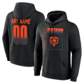 Punc Custom C.Bears Black Home Field Pop Personalized Name Number Hoodie Stitched Jerseys
