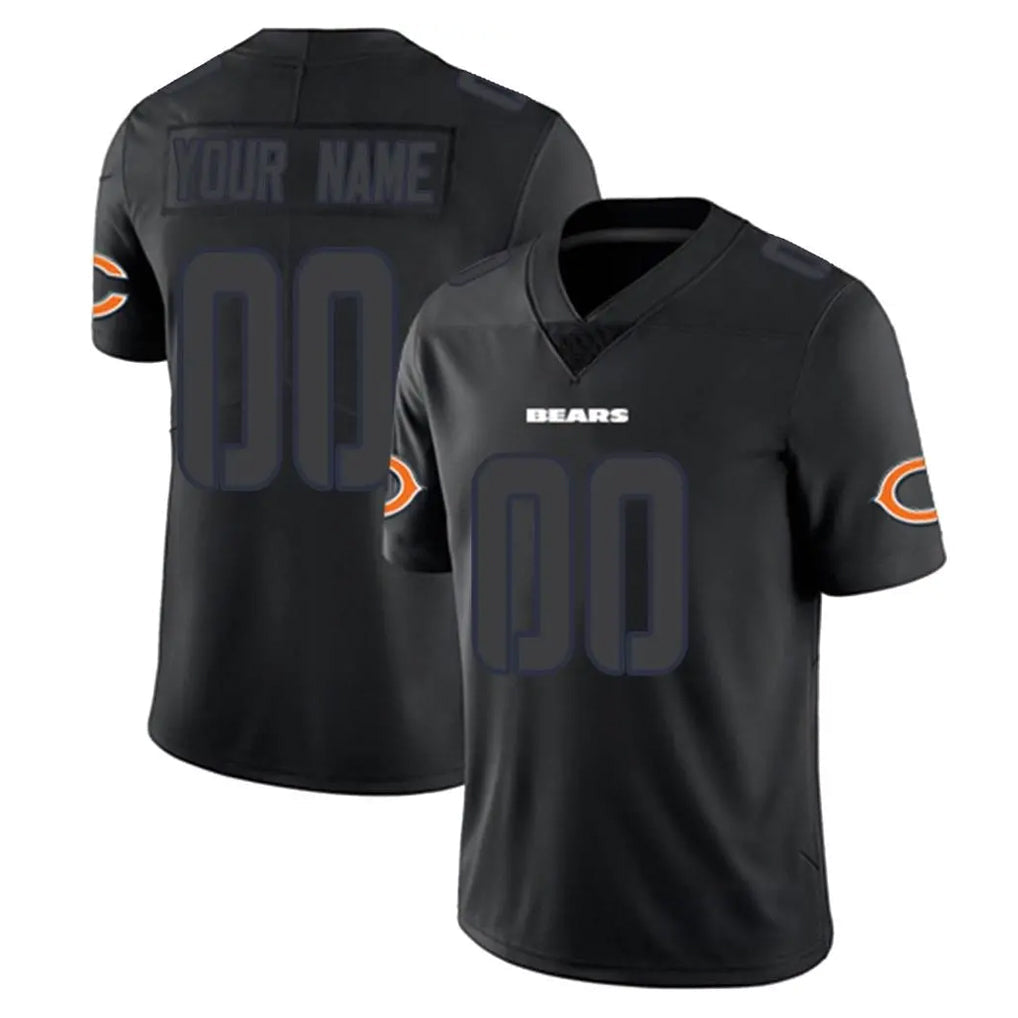Punc Custom C.Bears Black Impact Limited Game Any Name & Numbers Stitched Jerseys