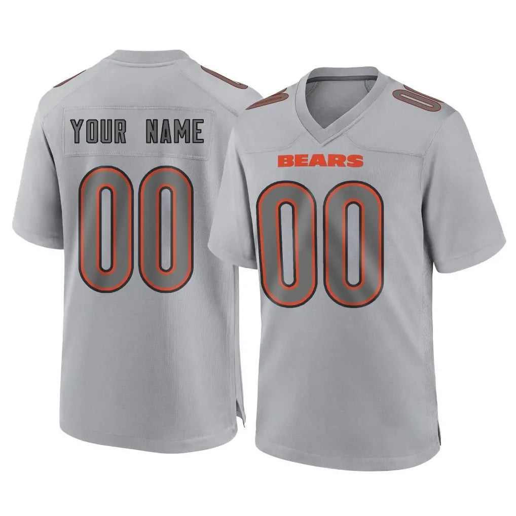 Punc Custom C.Bears Gray Atmosphere Fashion Game Any Name & Numbers Stitched Jerseys