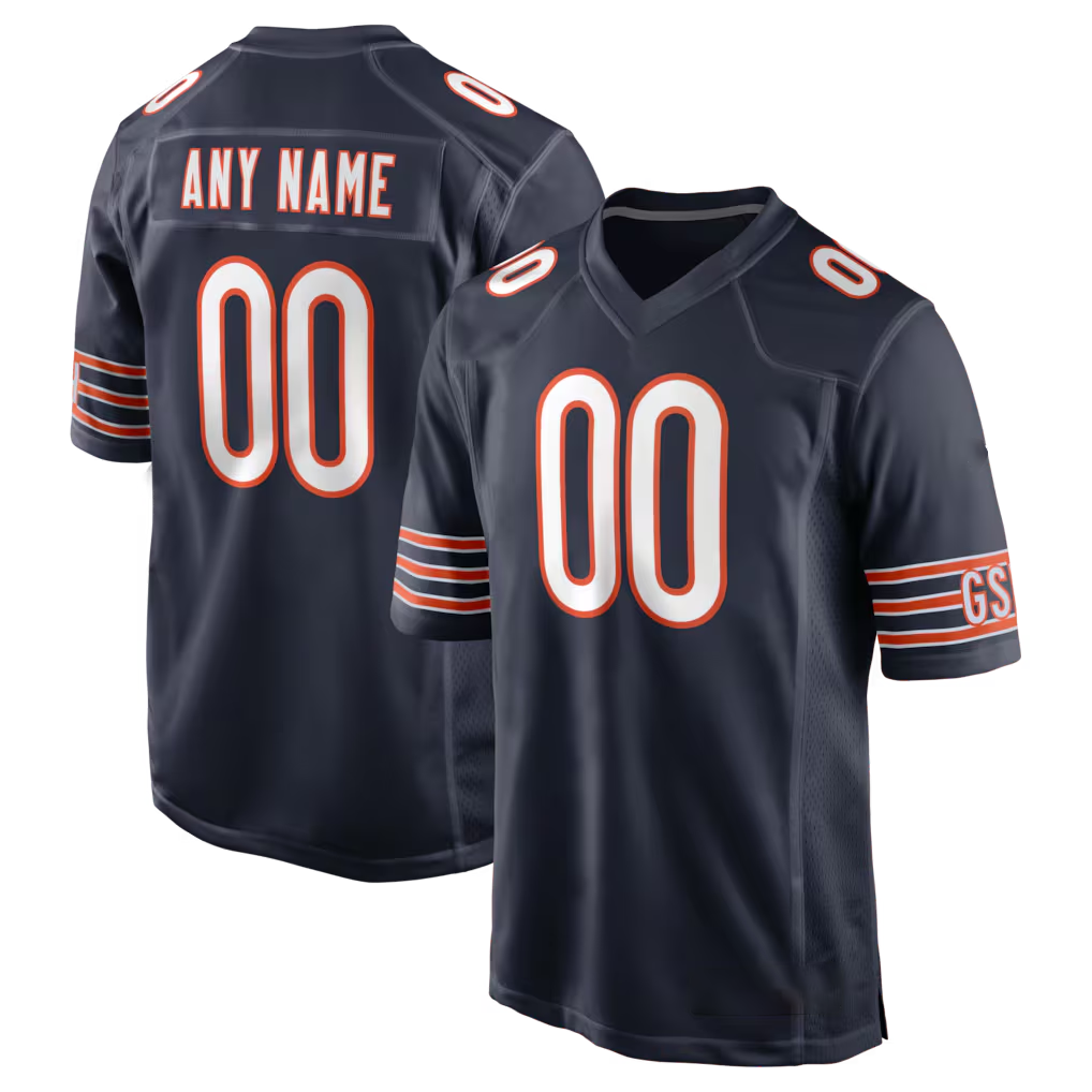 Punc Custom C.Bears Navy Custom Game Stitched Jerseys