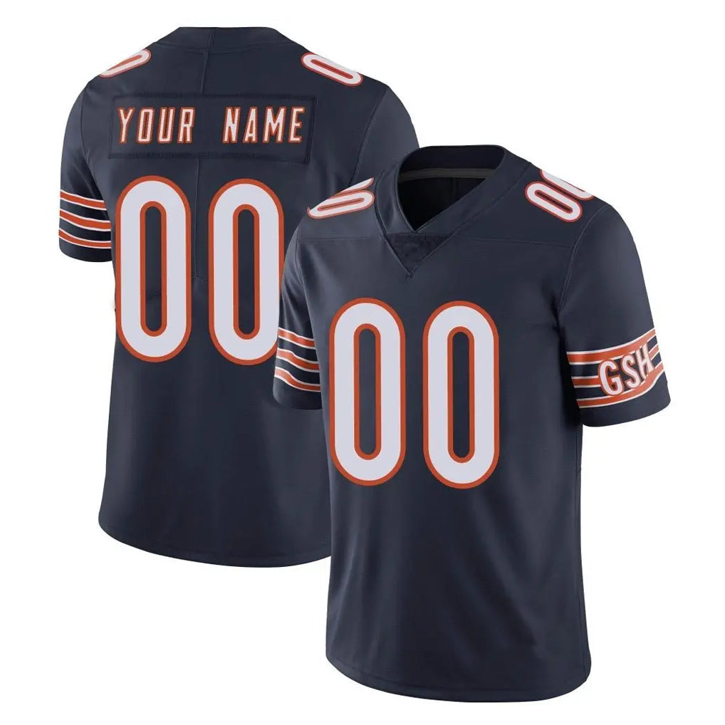 Punc Custom C.Bears Navy Vapor Untouchable Limited Home Game Any Name & Numbers Stitched Jerseys