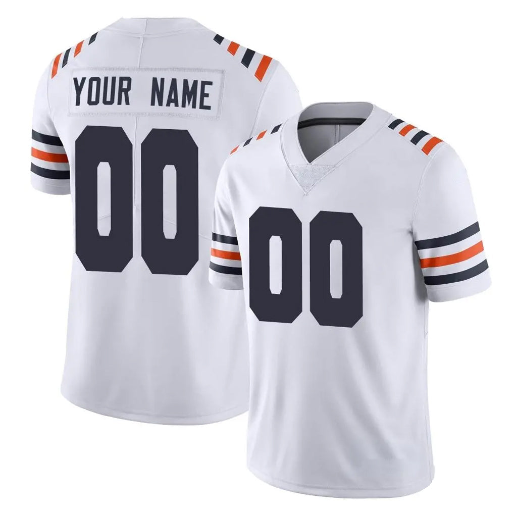 Punc Custom C.Bears White Classic Vapor Limited Home Game Any Name & Numbers Stitched Jerseys