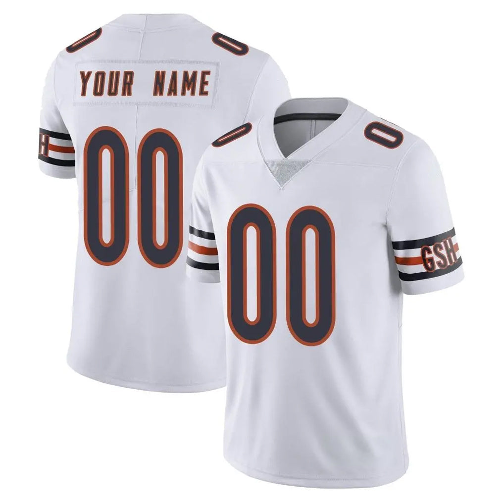 Punc Custom C.Bears White Vapor Untouchable Limited Home Game Any Name & Numbers Stitched Jerseys