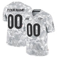Punc Custom C.Bengals Arctic Camo Salute to Service Limited Any Name & Numbers Stitched Jerseys