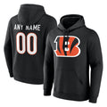 Punc Custom C.Bengals Black Long Sleeve Hoodie Any Name & Numbers Stitched Jerseys