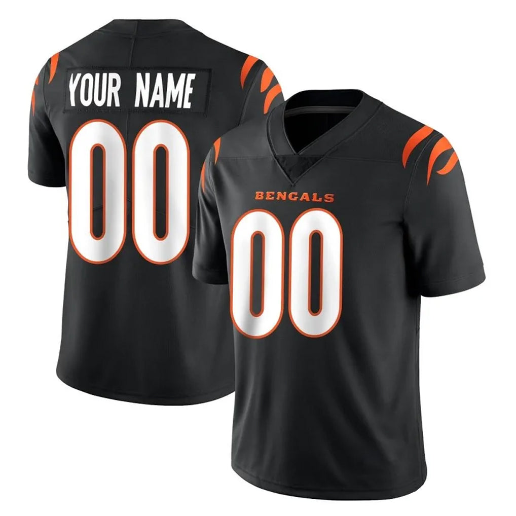 Punc Custom C.Bengals Black Vapor Untouchable Limited Home Game Any Name & Numbers Stitched Jerseys