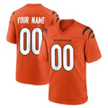 Punc Custom C.Bengals Orange Home Game Any Name & Numbers Stitched Jerseys