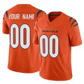 Punc Custom C.Bengals Orange Vapor F.U.S.E. Limited Home Game Any Name & Numbers Stitched Jerseys