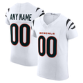 Punc Custom C.Bengals White Vapor F.U.S.E. Elite Stitched Jerseys