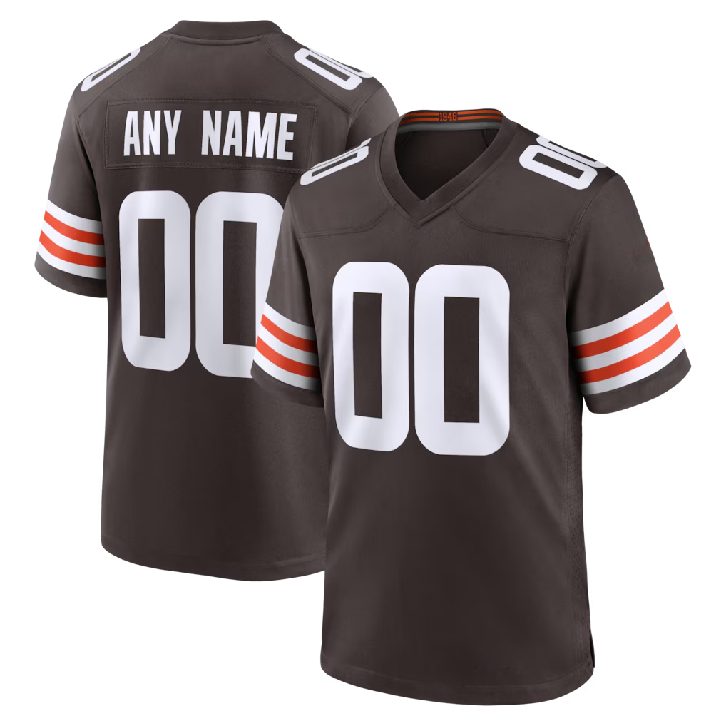 Punc Custom C.Browns Brown Custom Game Stitched Jerseys